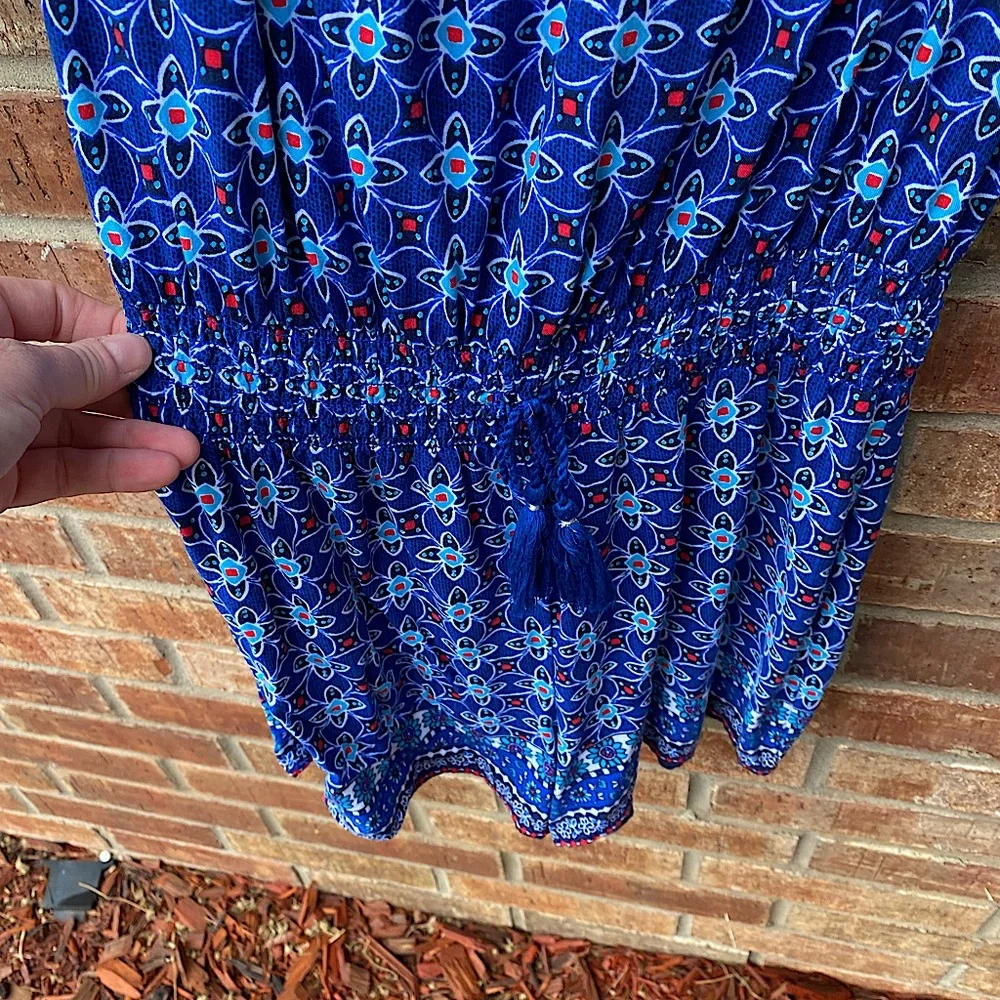 Justice Girls size 18 Blue & Red Romper